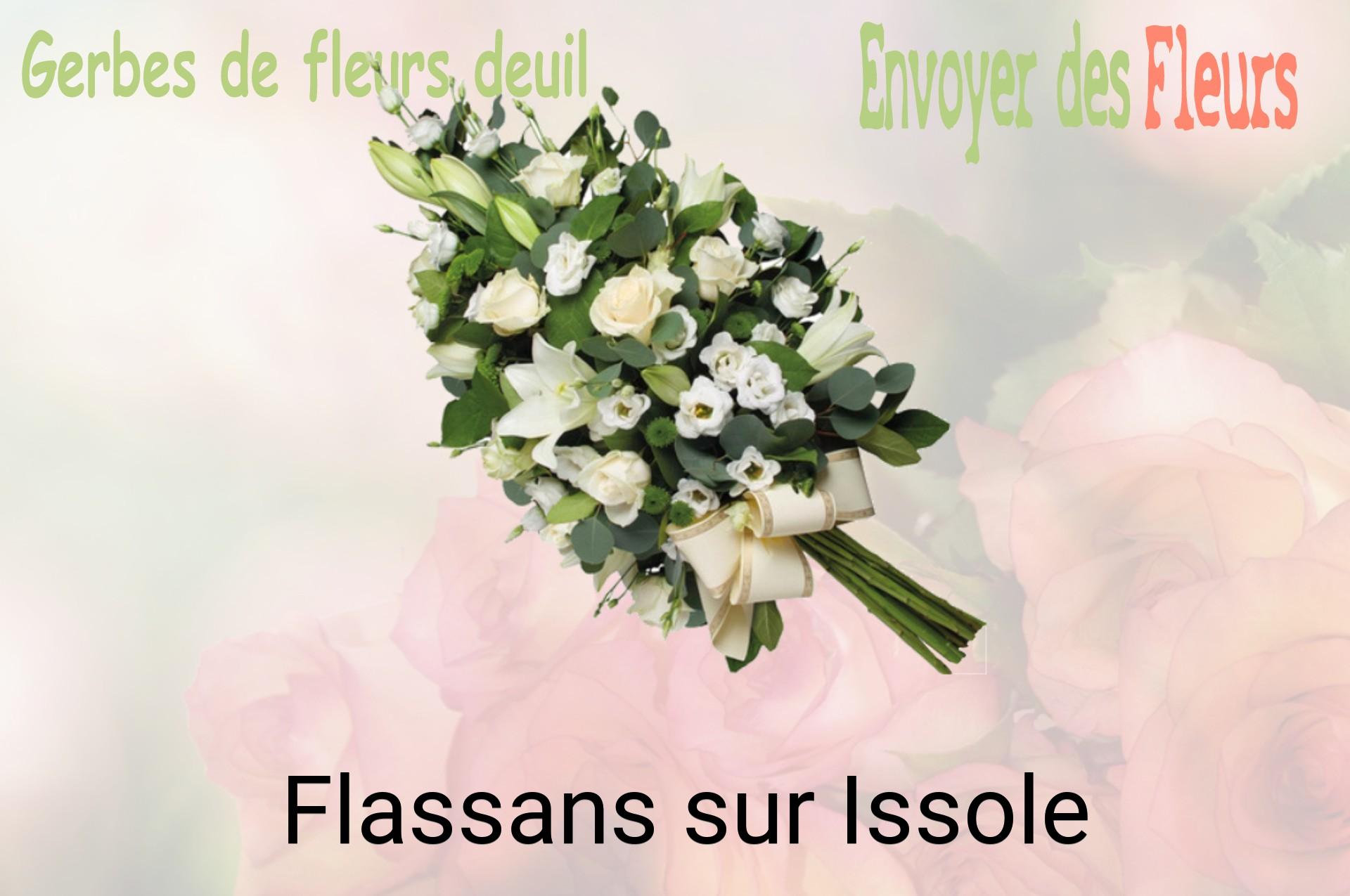 Gerbe de fleurs de deuil livrée à Flassans-sur-Issole